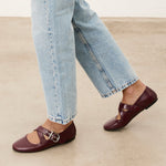 Mim shoes Zapato plano FLO BURDEOS