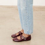 Mim shoes Zapato plano FLO BURDEOS