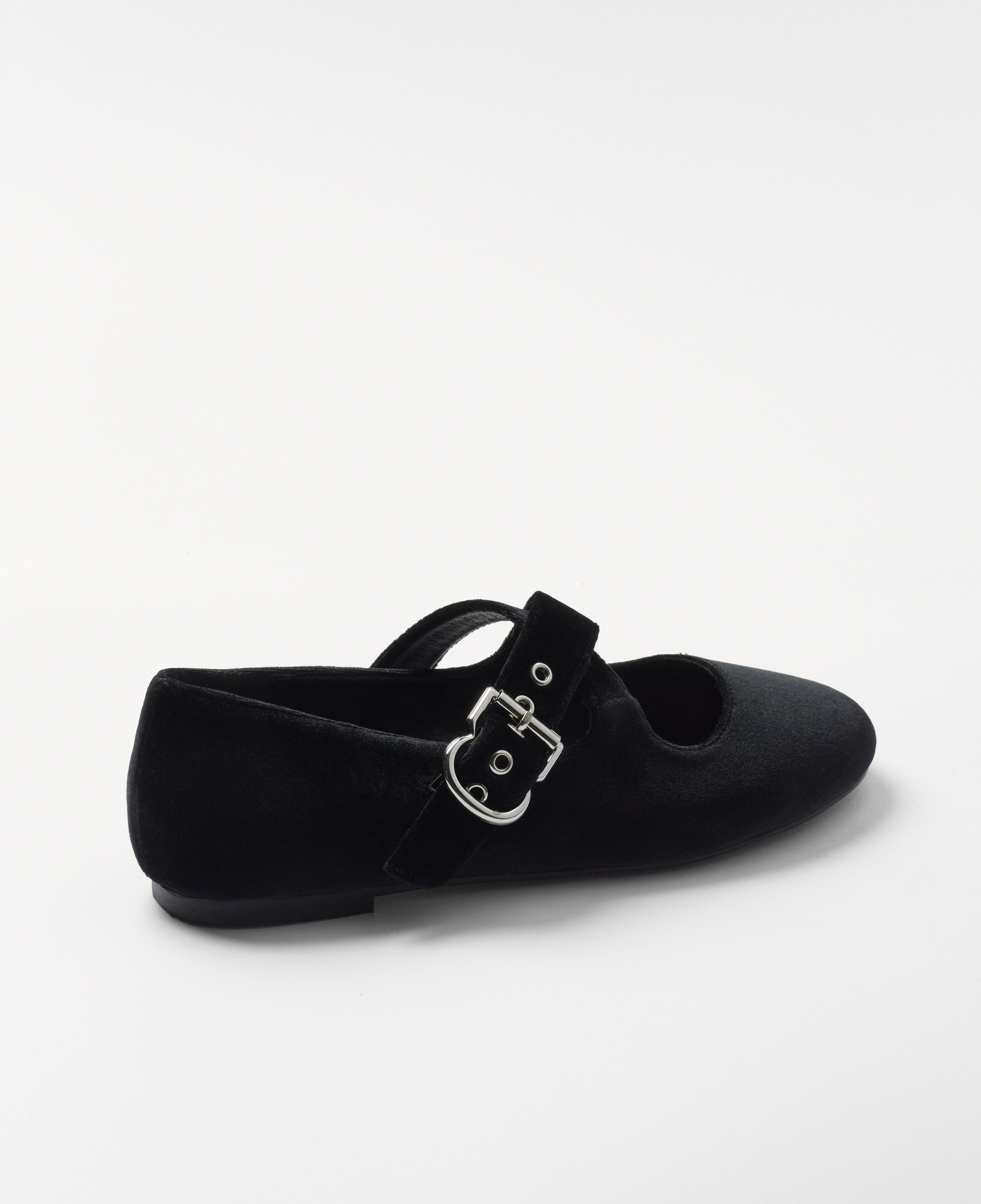 Mim shoes Zapato plano FLO NEGRO VELVET