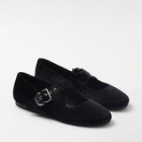 Mim shoes Zapato plano FLO NEGRO VELVET