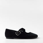 Mim shoes Zapato plano FLO NEGRO VELVET