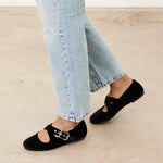 Mim shoes Zapato plano FLO NEGRO VELVET