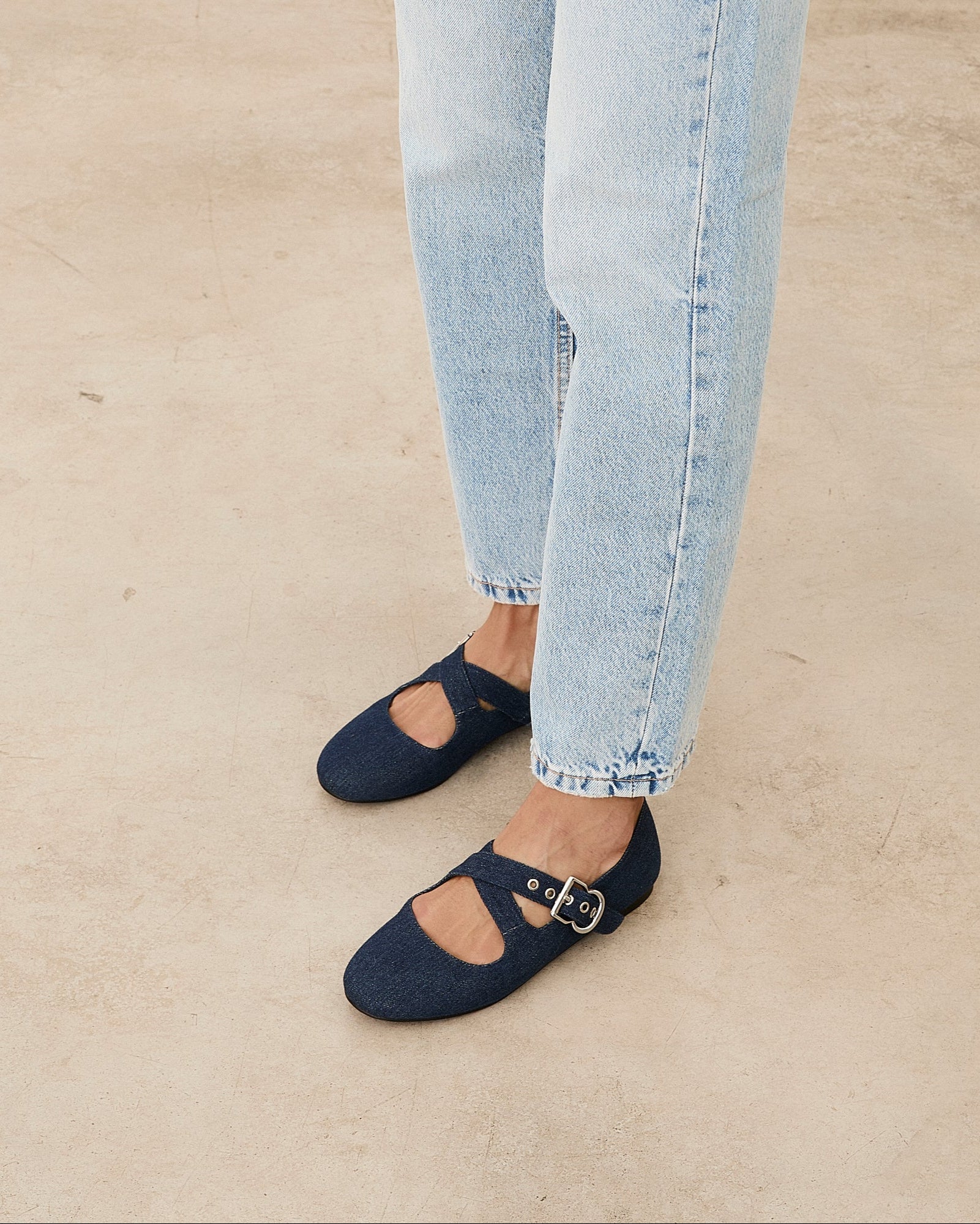 Mim shoes Zapato plano FLO VAQUERO