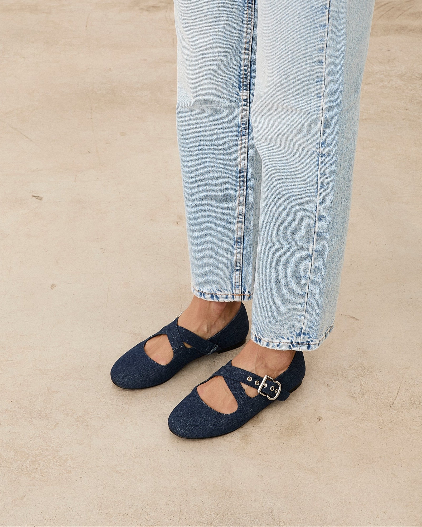 Mim shoes Zapato plano FLO VAQUERO