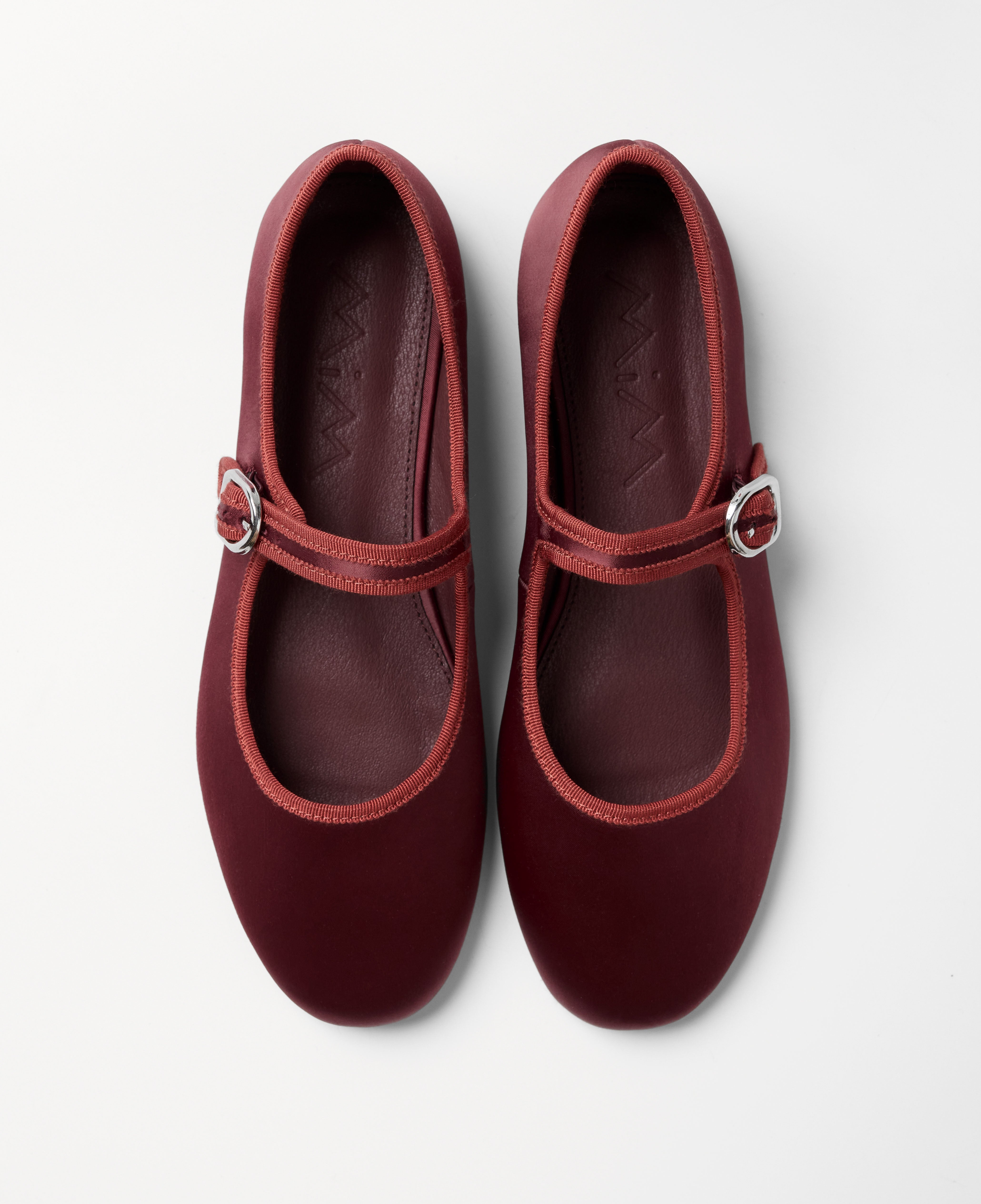 Mim shoes Zapato plano LIBE BURDEOS SATIN