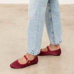 Mim shoes Zapato plano LIBE BURDEOS SATIN