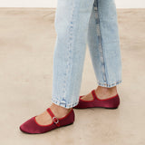 Mim shoes Zapato plano LIBE BURDEOS SATIN