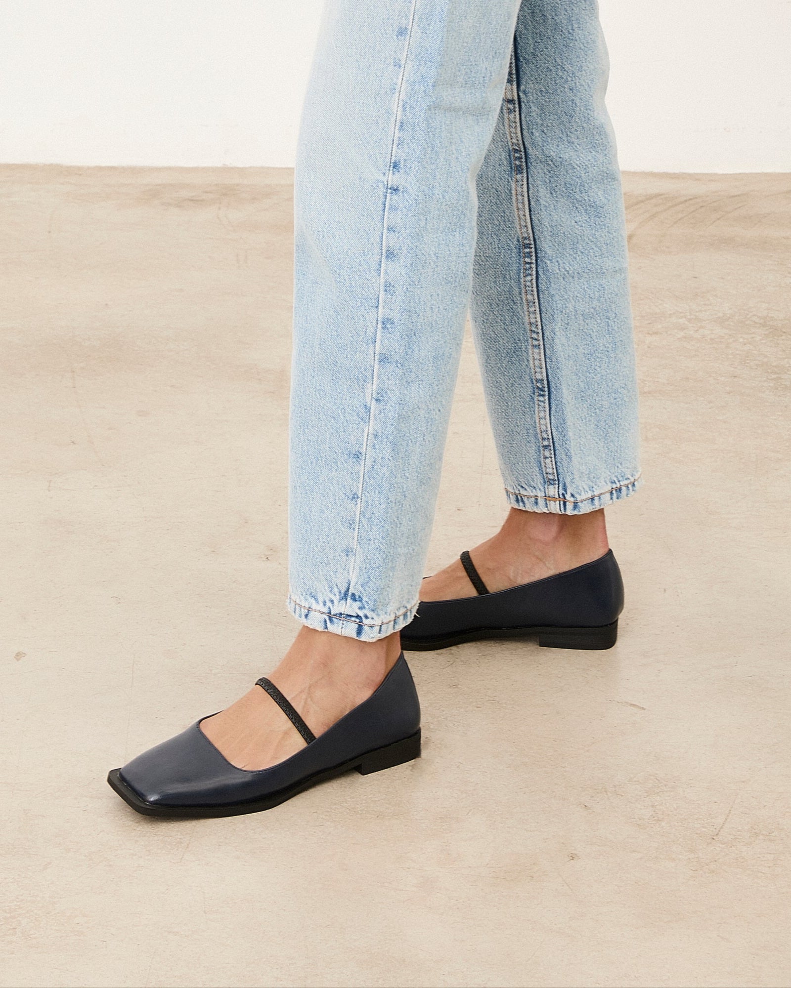 Mim shoes Zapato plano MARE AZUL MARINO