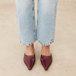 Mim shoes Zapato plano PASH BURDEOS