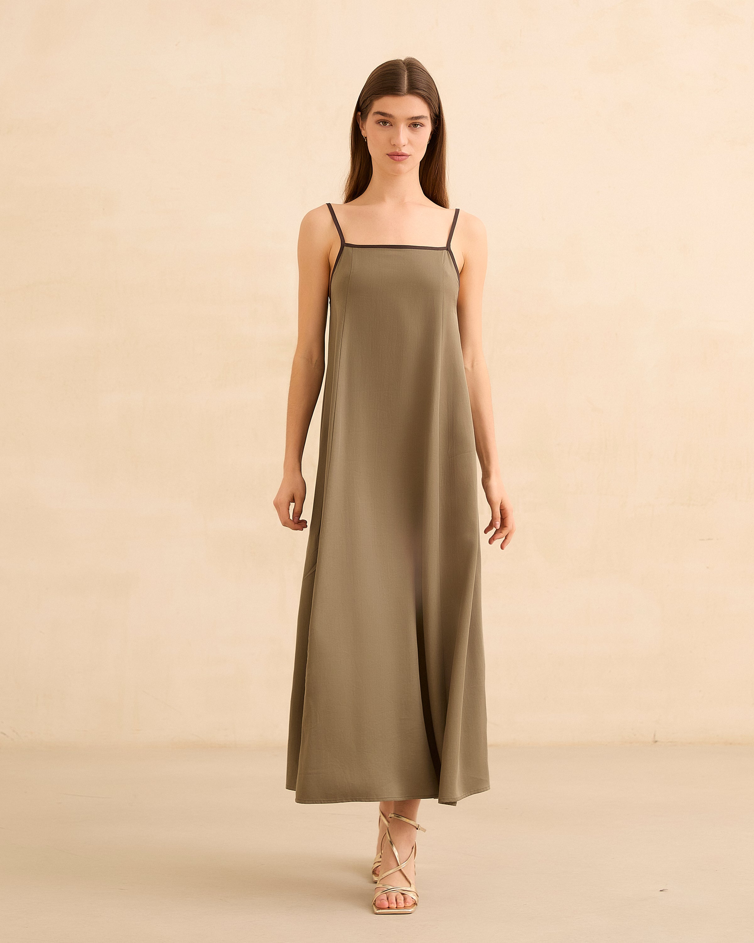 MIM Vestido VESTIDO LYNN KAKI