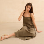 MIM Vestido VESTIDO LYNN KAKI