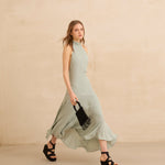 MIM Vestido VESTIDO OBI TURQUESA