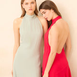 MIM Vestido VESTIDO OBI TURQUESA