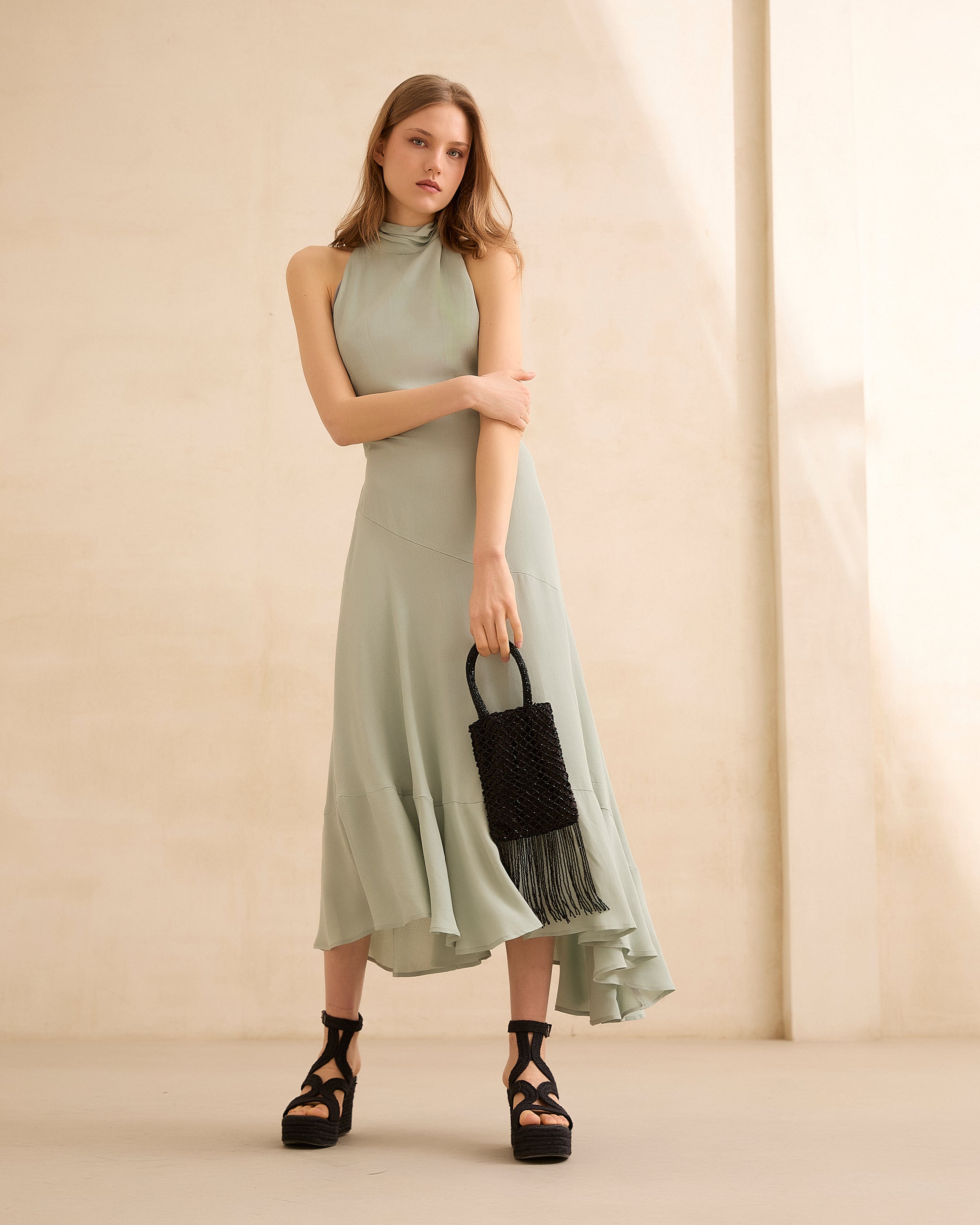 MIM Vestido VESTIDO OBI TURQUESA