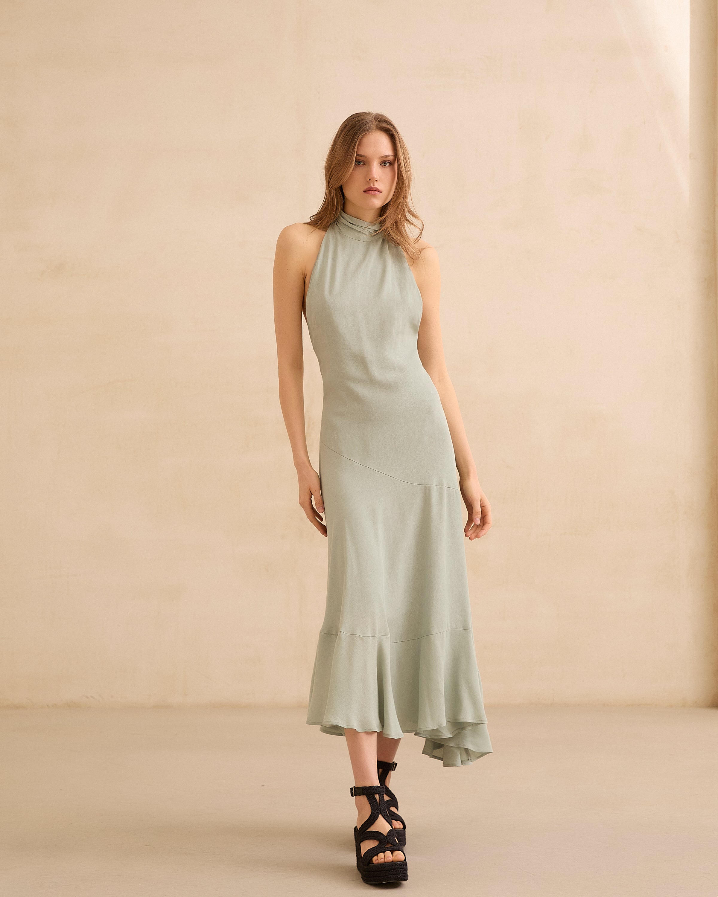 MIM Vestido VESTIDO OBI TURQUESA