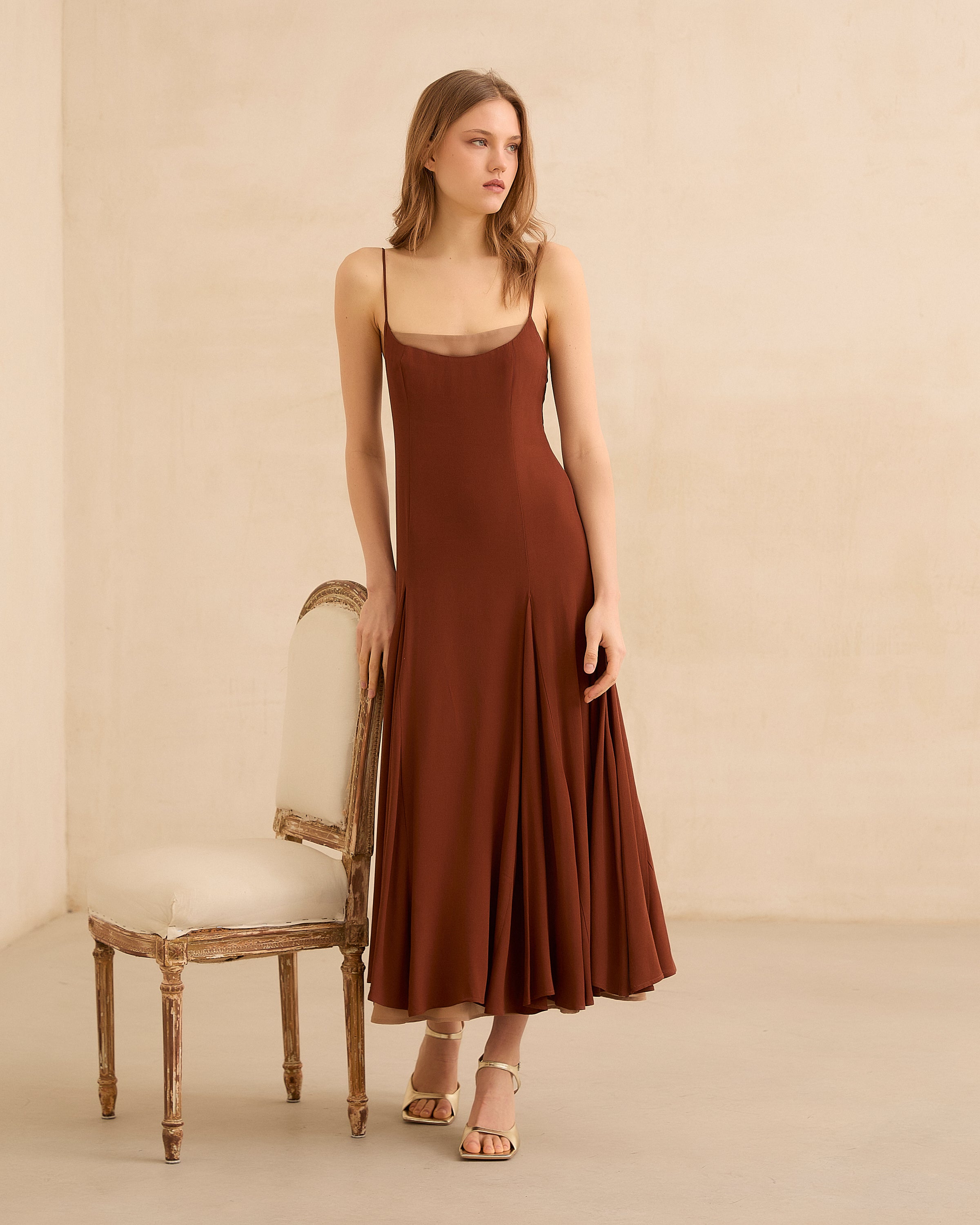 MIM Vestido VESTIDO SAPHINE CHOCOLATE