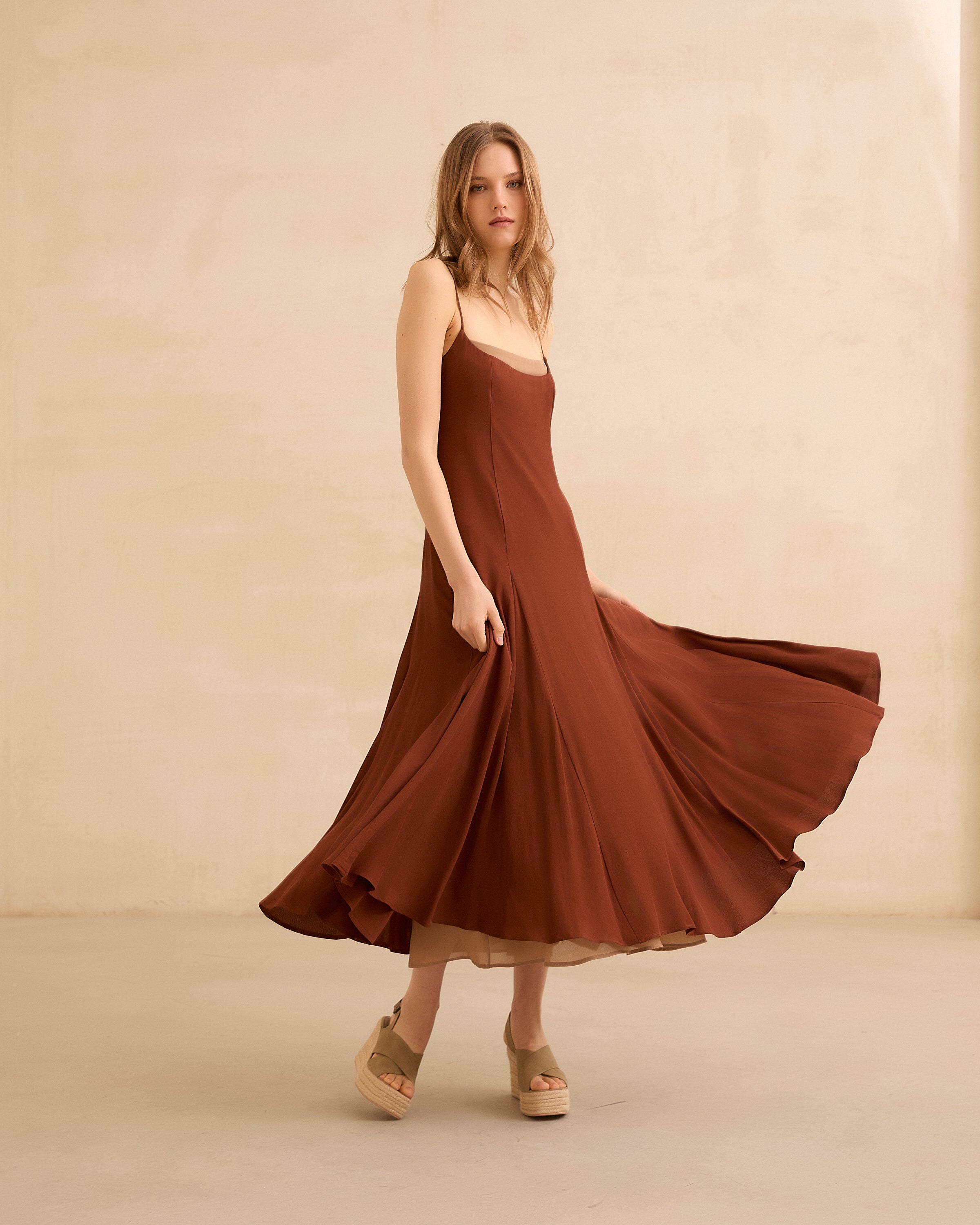 MIM Vestido VESTIDO SAPHINE CHOCOLATE