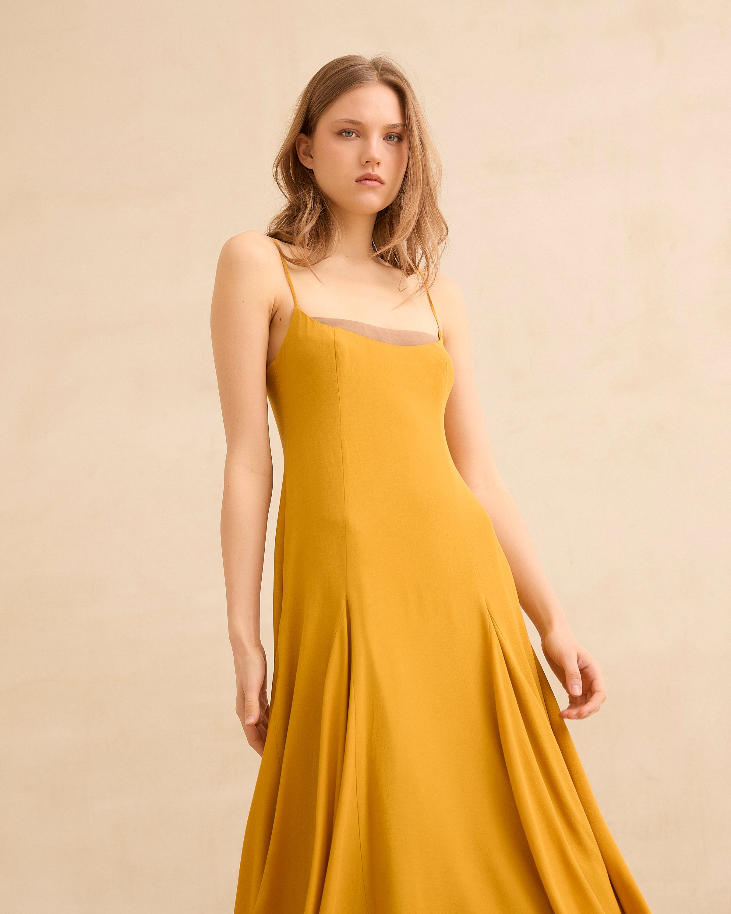 MIM Vestido VESTIDO SAPHINE MOSTAZA