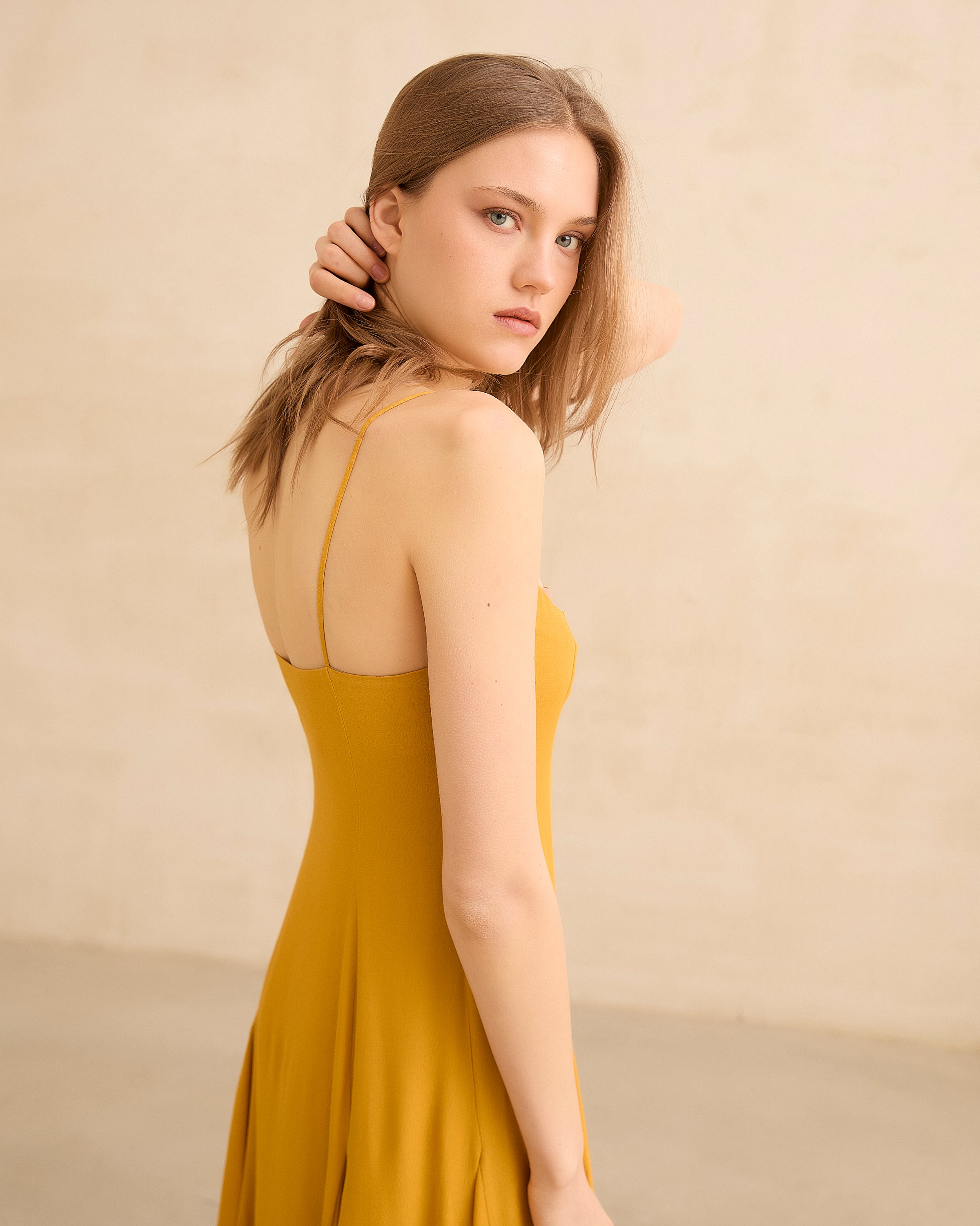 MIM Vestido VESTIDO SAPHINE MOSTAZA