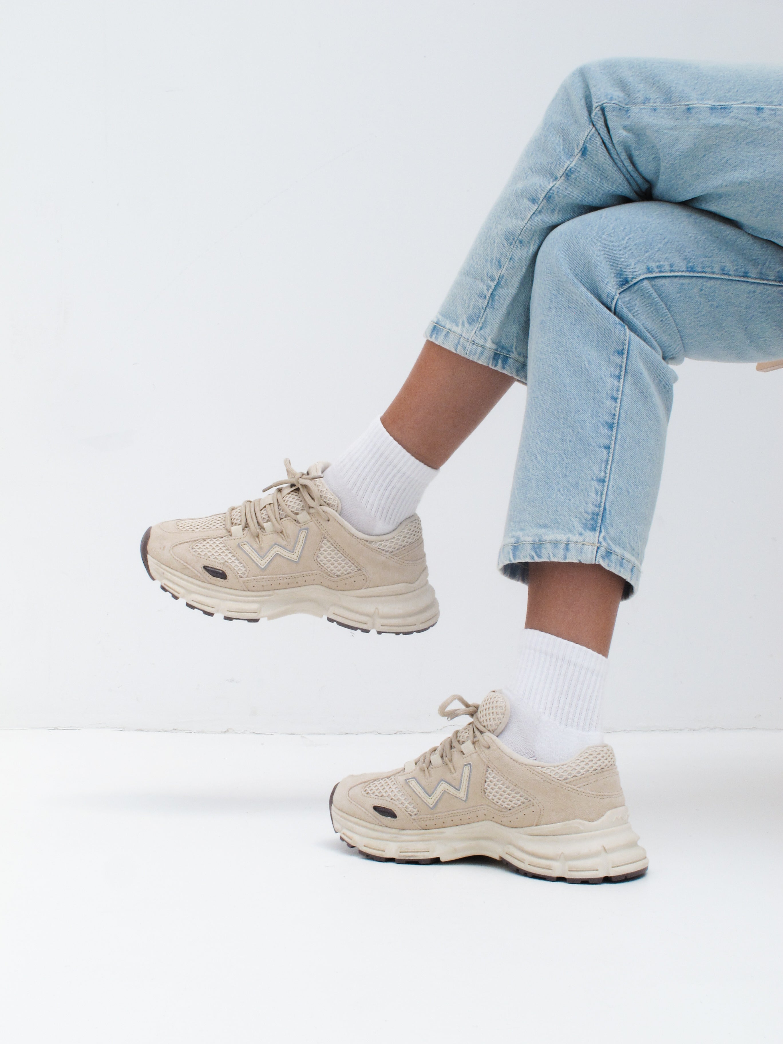 MIM Zapatilla Mesh Beige