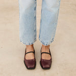 MIM Zapato plano MARE BURDEOS