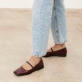 MIM Zapato plano MARE BURDEOS