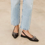 MIM Zapato plano MATT CHOCOLATE